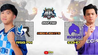 ECHO vs RSG PH HIGHLIGHTS MPL PH SEASON 13 [upl. by Kabob]