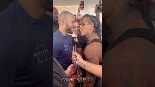 Conor Benn CONFRONTS Chris Eubank Jr in HEATED confrontation [upl. by Samella759]