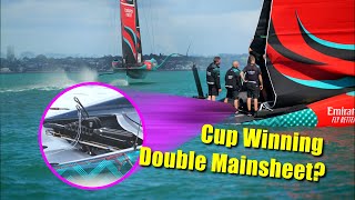 AC37 Eureka Moment Team New Zealand Double Mainsheet [upl. by Amsirhc]