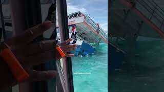 Passenger records traumatic Bahamas boat capsize that left 1 dead [upl. by Jessee]