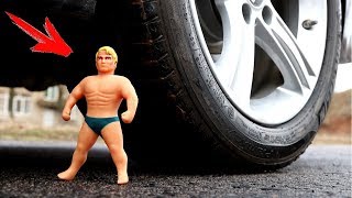 EXPERIMENT CAR VS Stretch Armstrong [upl. by Anilok]