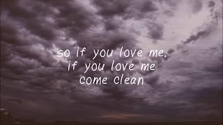 flatsound  if you love me come clean Lyric Video [upl. by Nnad197]