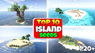 Top 10 SURVIVAL ISLANDS seeds MCPE Badrock amp Java [upl. by Leamsi]