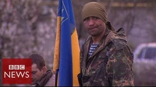 BBC witnesses quotsurrenderquot in Sloviansk  BBC News [upl. by Sacul]