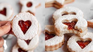 Best Linzer Cookies Recipe  How to make linzer cookies [upl. by Varipapa712]