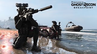 quotBeach Assault US Navy Marinesquot vs quotEnemy Forcesquot Ghost Recon Breakpoint [upl. by Furlong]