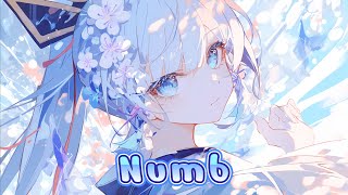 Nightcore Numb  Nikademis Leuthero amp Skye Silansky  Lyrics [upl. by Drallim739]