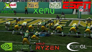 XEMU Xbox Emulator  ESPN NFL 2K5  Ingame IR6X  Original Xbox Emulator WIP Emulator Update 1 [upl. by Aicekan766]