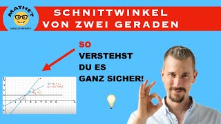 Schnittwinkel zwischen zwei Geraden [upl. by Guillema]