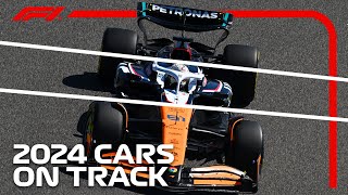 CARS ON TRACK  F1 PreSeason Testing 2024 [upl. by Treblih]