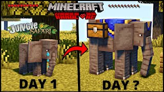 I Survived As A ELEPHANT In JUNGLE SAFARI WORLD in Minecraft EP23  MINECRAFT हिंदी [upl. by Queena]