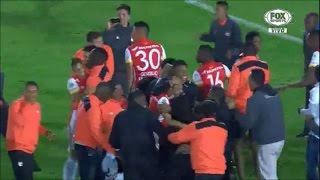 Independiente Santa Fe 0 3  1 0 Huracán Copa Sudamericana 2015 [upl. by Geoffry625]