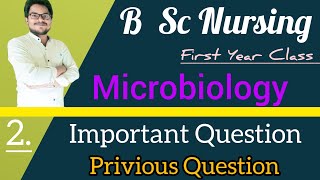 Microbiology 2 Important amp Previous Year Questions  B Sc Nursing  MPMSU Questions  Global UV [upl. by Notserk935]