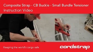 Cordstrap  2b Composite Strap  CB Buckle  Small Bundle Tensioner [upl. by Benildis]