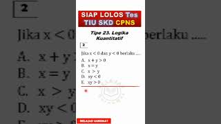 Soal Tipe 23 No 2 Tes TIU CPNS Logika Kuantitatif Shorts [upl. by Areek]