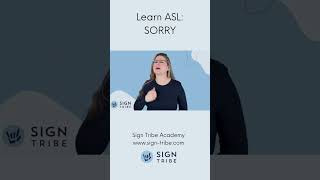 SORRY in ASL  Learn American Sign Language communicationmethod asl signlanguage [upl. by Nimesh]