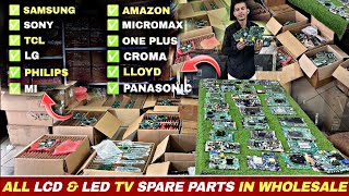 All LCD amp LED TV parts  Tcon boards motherboards smps  combo boards  universal boards Delhi🔥 [upl. by Aneeres543]