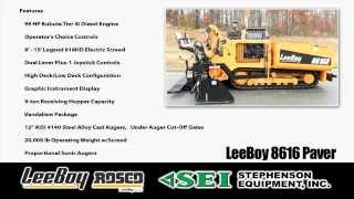 Stephenson Equipment  LeeBoy Rosco Product Line [upl. by Sydelle]