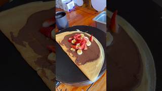 Nutella🧡⭐️🎉 food crepas crepera chocolaterecipe foodie crepesdulces oreonutella crepa [upl. by Etnaid]