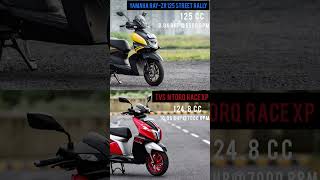 TVS NTORQ Vs YAMAHA RAYZR 125  QUICK COMPARISON [upl. by Barr]