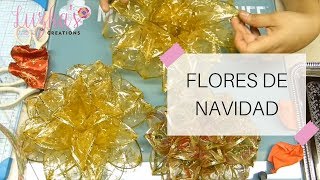 Flores de Navidad  ¡Llego navidad 🌲🎅  Luzkas Creations ✿ [upl. by Eerb]