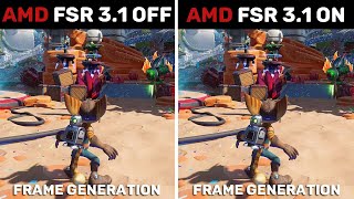 Ratchet amp Clank Rift Apart  AMD FSR 31 Frame Generation OFF vs ON  Official Update [upl. by Derrick967]