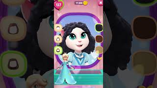 Princess rosalina makeover my talking angela 2 angela shorts cosplay [upl. by Trevah]