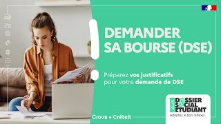 Demander sa bourse DSE  Préparez vos justificatifs [upl. by Jonas]