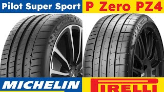 Michelin Pilot Super Sport vs Pirelli P Zero PZ4 [upl. by Navap429]