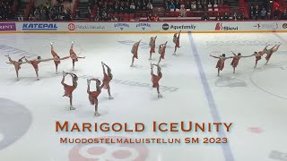 Marigold IceUnity 🥉 Free Skating MLSM23 SynchronizedSkating [upl. by Aissila]