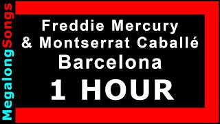 Freddie Mercury amp Montserrat Caballé  Barcelona 🔴 1 hora 🔴 1 HOUR ✔️ [upl. by Saltzman]