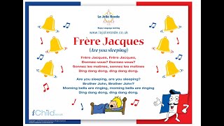 Frere Jacques sing along in French English Spanish [upl. by Anivlac]