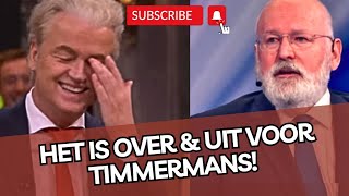 Prachtig Het is over amp uit voor Timmermans Kabinet met Wilders een feit Plasterk premier [upl. by Whorton]