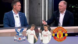 Crystal Palace vs Manchester United 40 That Was Shameful🤬 Paul Scholes so Angry Reaction🗣️ [upl. by Konstantine]