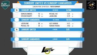 Gisborne amp District CA  McIntyre Cup Firsts  Rd14  Sunbury United v Sunbury Kangaroos  Day 2 [upl. by Erasmo]