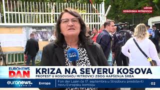 Protesti na severu zbog hapšenja Srba [upl. by Eelame]