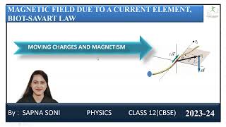 Biot  Savart law and its application to current carrying circular loop CHAPTER 3  CLASS 12 [upl. by Ahseral796]