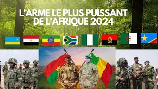 TOP 10 ARMÉES LES PLUS PUISSANTES DE LAFRIQUE EN 2024 [upl. by Narba]