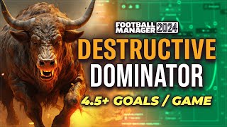 The DOMINANT DESTRUCTIVE 4141 FM24 Tactic  Football Manager 2024 Best Tactics [upl. by Imefulo735]