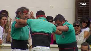 Castellers de Vilafranca  3 de 10 amb folre i manilles  Tots Sants 2023 [upl. by Coplin]