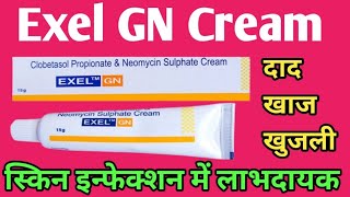 Exel GN Cream Uses  Clobetasol Propionate Neomycin Sulphate Cream  स्किन इनफेक्शन दाद खाज खुजली [upl. by Eyaj]