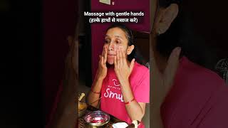 इस दिवाली करे पार्लर् जैसा फेशियल घर पर Glowing Skin Facial At 🏡  glowingskin shorts diwaliglow [upl. by Ytsrik759]