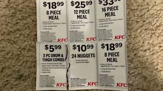 How to cut your kfc coupon by using the old fashion way without using scissors [upl. by Ffej]