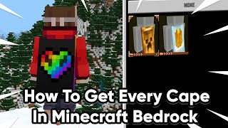 How To Get Every Cape In Minecraft Bedrock  2021 [upl. by Rodney]