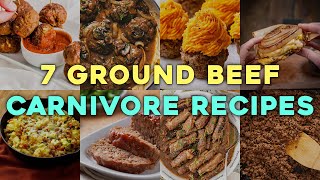 7 Ground Beef Carnivore Recipes [upl. by Asoral967]