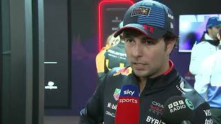 Sergio Perez Qualifying Interview  2024 Bahrain Grand Prix [upl. by Arratahs]