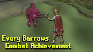 How To Do EVERY Barrows Combat Achievement [upl. by Gurevich]