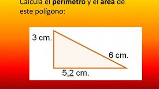 PERÍMETRO Y ÁREA DE UN TRIÁNGULO RECTÁNGULO [upl. by Asquith]