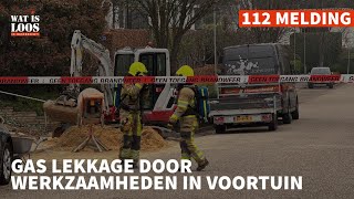 GAS LEKKAGE DOOR WERKZAAMHEDEN IN VOORTUIN [upl. by Nirad866]