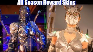 MK11 Intros with ALL Kombat League Skins Rewards Showcase  Mortal Kombat 11 [upl. by Soalokcin]